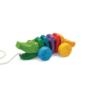 Lalo Rainbow Alligator Pull Toy